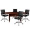 Flash Furniture Oval 35" W, 72" L, 29.5" H, Laminate Top, Red BLN-6GCMHG595M-BK-GG - alternate 2